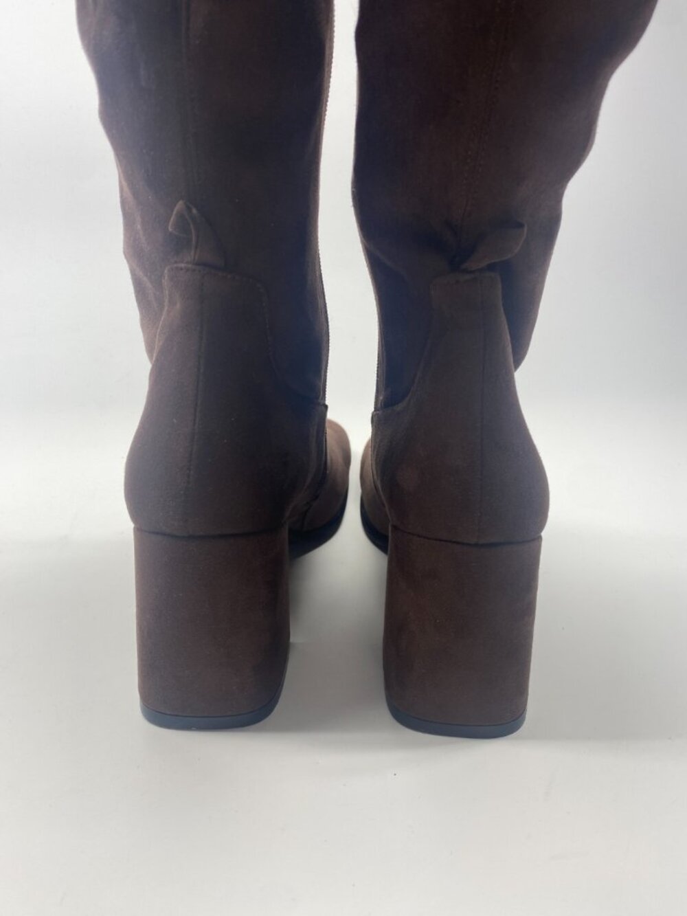Jeffrey Campbell Womens HOTLAVA-K2 Brown Suede Tall Heel Boots Sz 11 - Picture 6 of 8